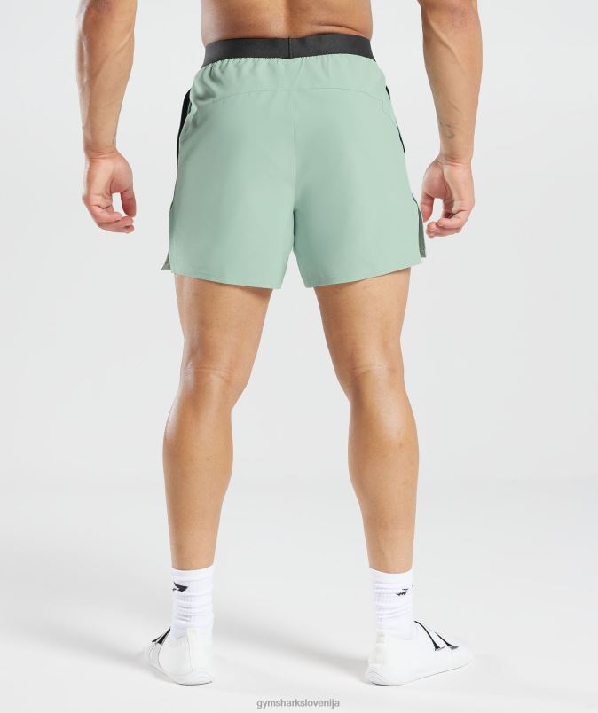 315 tkane kratke hlače moškiGymshark mraz teal J00L2545