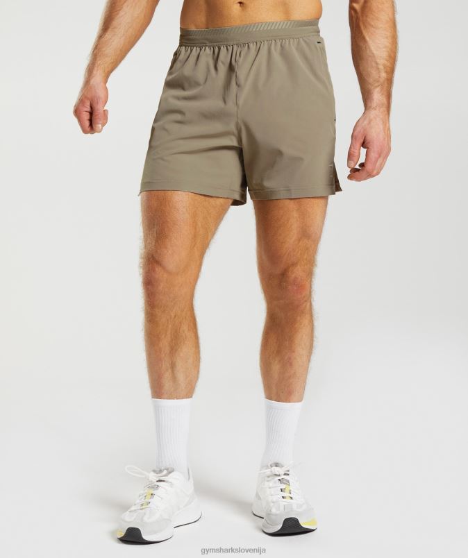 apex 5 hibridne kratke hlače moškiGymshark zemeljsko rjava J00L2550