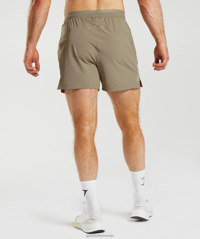 apex 5 hibridne kratke hlače moškiGymshark zemeljsko rjava J00L2550