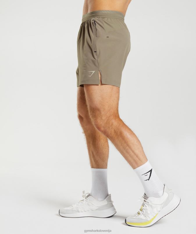 apex 5 hibridne kratke hlače moškiGymshark zemeljsko rjava J00L2550