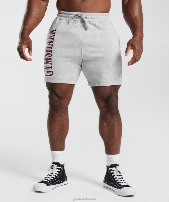 kratke hlače moškiGymshark svetlo sivi jedrni lapor J00L2535