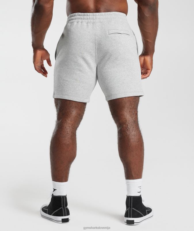 kratke hlače moškiGymshark svetlo sivi jedrni lapor J00L2535