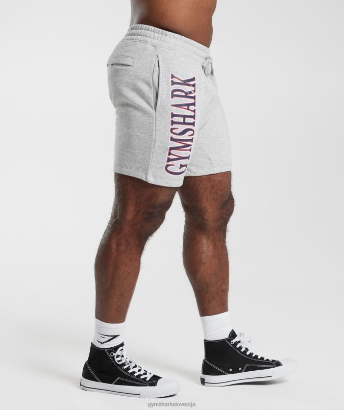 kratke hlače moškiGymshark svetlo sivi jedrni lapor J00L2535