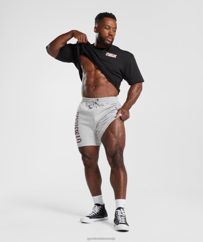 kratke hlače moškiGymshark svetlo sivi jedrni lapor J00L2535