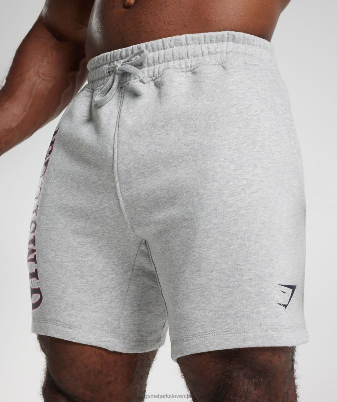 kratke hlače moškiGymshark svetlo sivi jedrni lapor J00L2535