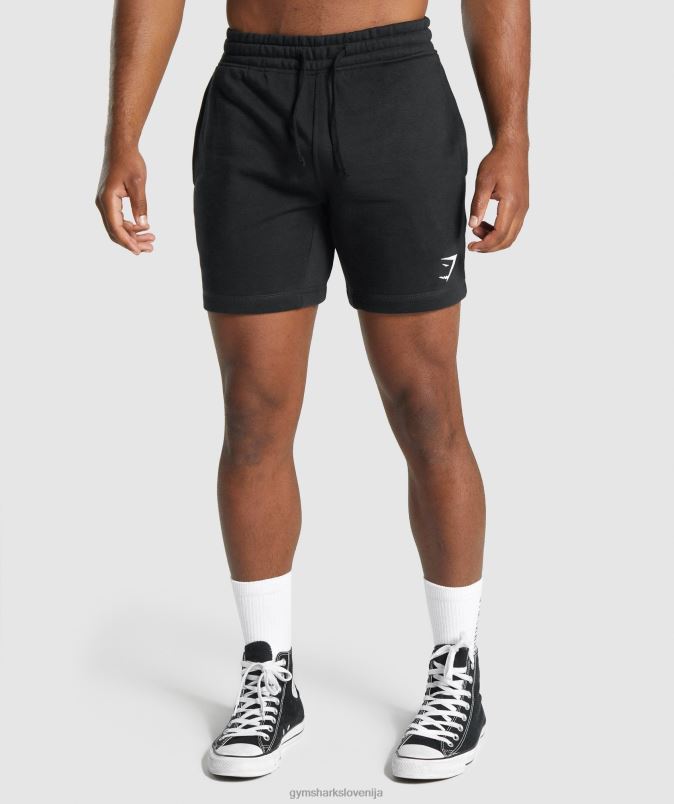 kratke hlače z grebenom moškiGymshark Črna J00L2514
