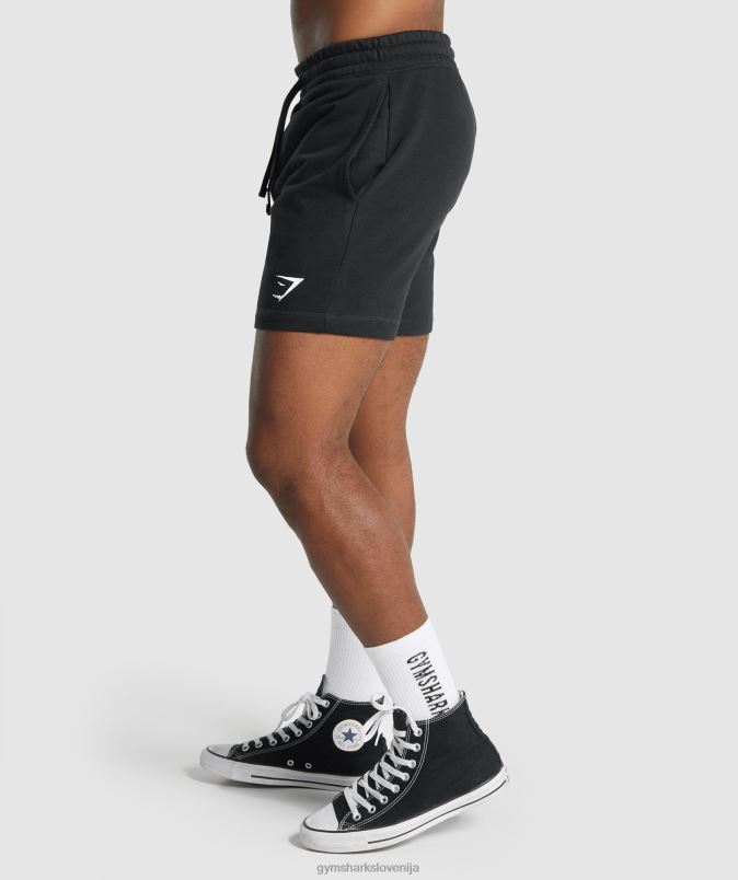 kratke hlače z grebenom moškiGymshark Črna J00L2514