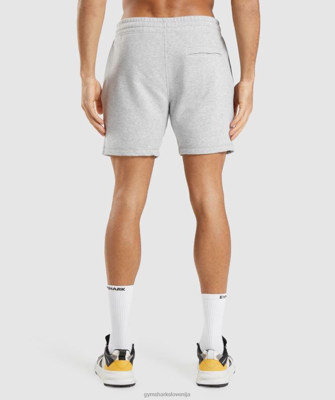 kratke hlače z grebenom moškiGymshark svetlo sivi lapor J00L2568