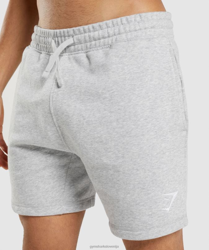 kratke hlače z grebenom moškiGymshark svetlo sivi lapor J00L2568