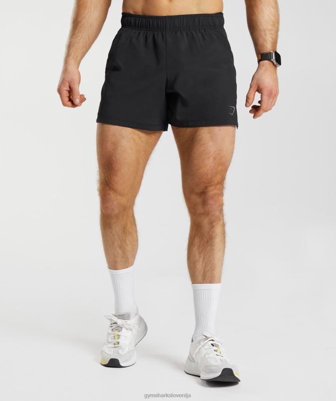 športne 5 kratke hlače moškiGymshark Črna J00L2511