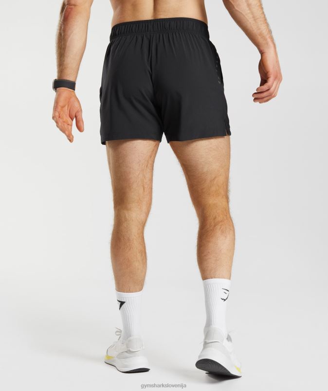 športne 5 kratke hlače moškiGymshark Črna J00L2511