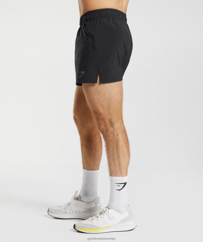 športne 5 kratke hlače moškiGymshark Črna J00L2511