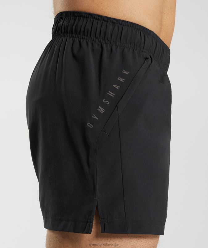 športne 5 kratke hlače moškiGymshark Črna J00L2511