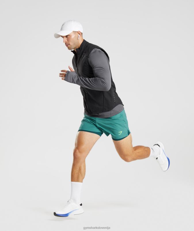 športne kratke hlače 5 2 v 1 moškiGymshark skrilasto modra/zimsko modra J00L2558