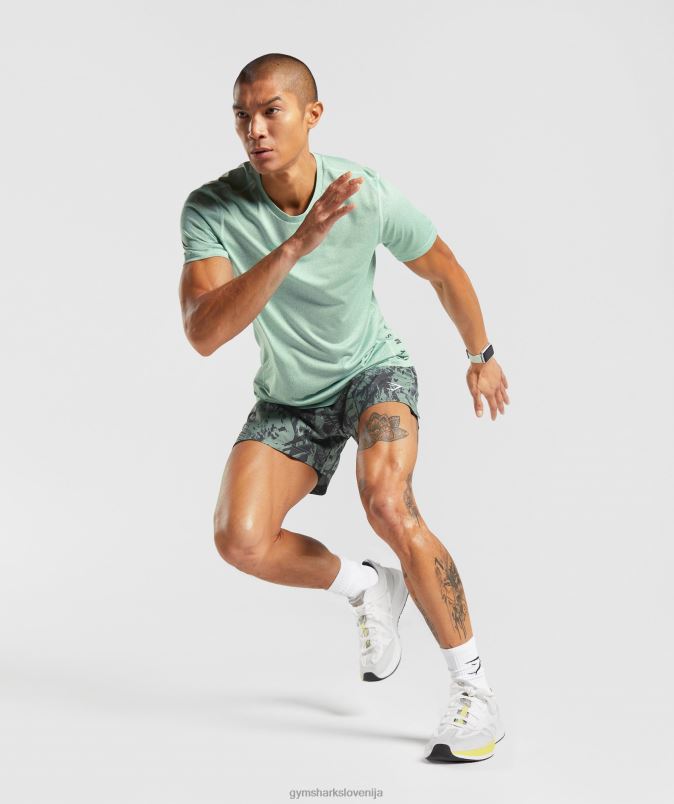 športne kratke hlače 5 2 v 1 moškiGymshark vrba zelena/črna J00L2565