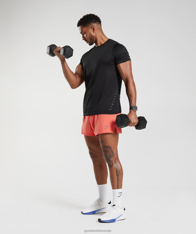 športne kratke hlače za tek 3 moškiGymshark vesoljska oranžna J00L2526