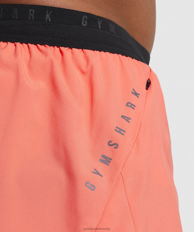 športne kratke hlače za tek 3 moškiGymshark vesoljska oranžna J00L2526