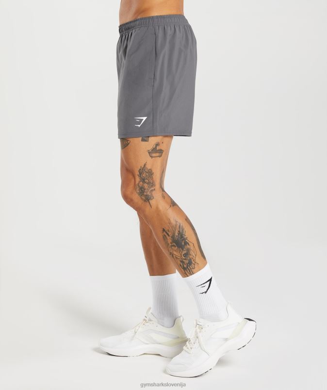 prihod 5 kratkih hlač moškiGymshark silhueta siva J00L2525
