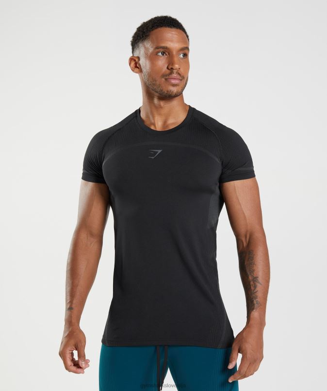 315 brezšivna majica s kratkimi rokavi moškiGymshark Črna J00L2778
