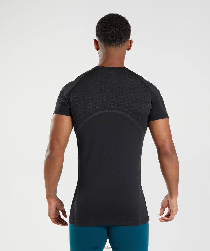 315 brezšivna majica s kratkimi rokavi moškiGymshark Črna J00L2778