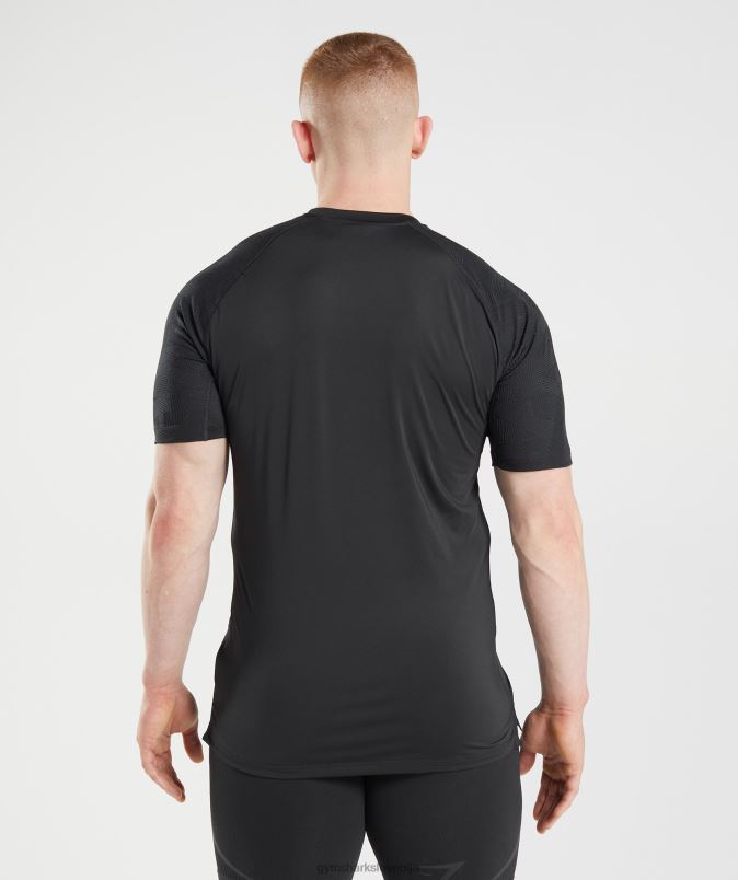 315 majica s kratkimi rokavi moškiGymshark Črna J00L2722