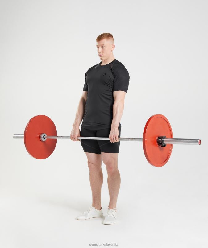 315 majica s kratkimi rokavi moškiGymshark Črna J00L2722