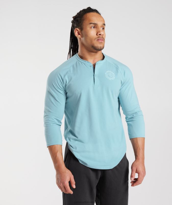Legacy Henley top moškiGymshark modra ledena gora J00L2749
