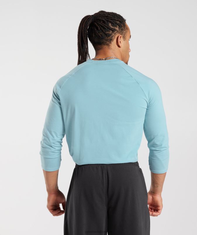 Legacy Henley top moškiGymshark modra ledena gora J00L2749