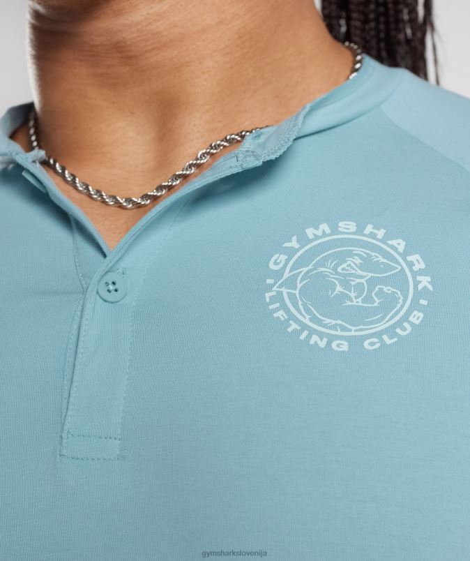 Legacy Henley top moškiGymshark modra ledena gora J00L2749