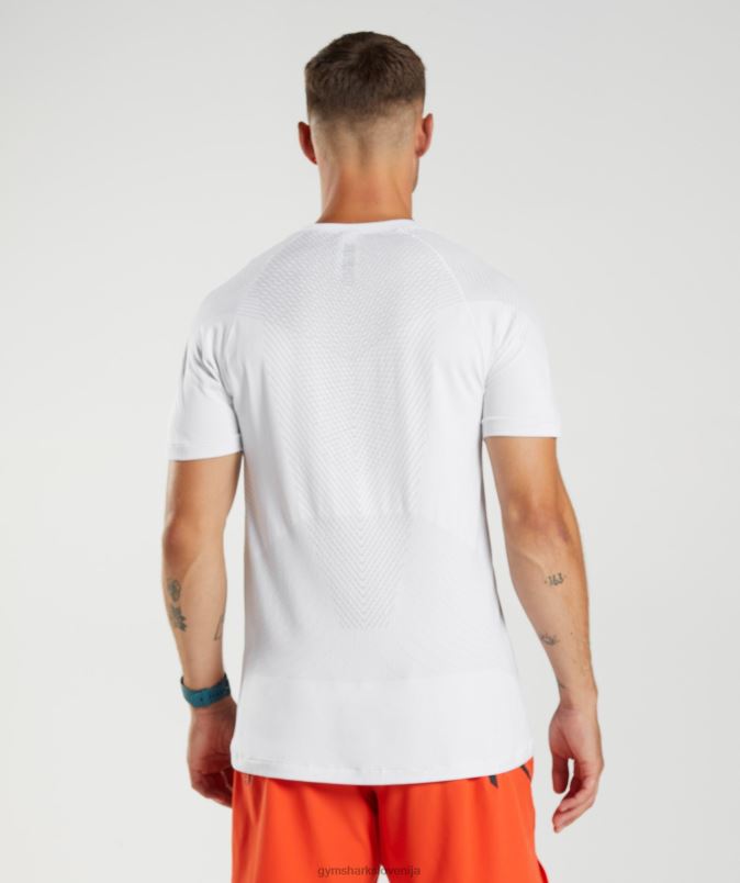 apex brezšivna majica s kratkimi rokavi moškiGymshark bela/svetlo siva J00L2594
