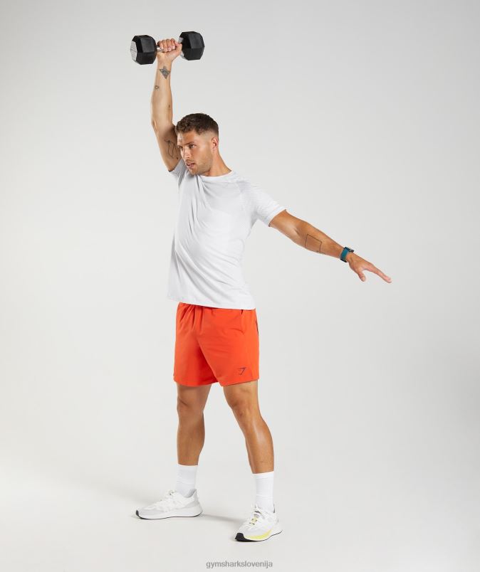 apex brezšivna majica s kratkimi rokavi moškiGymshark bela/svetlo siva J00L2594