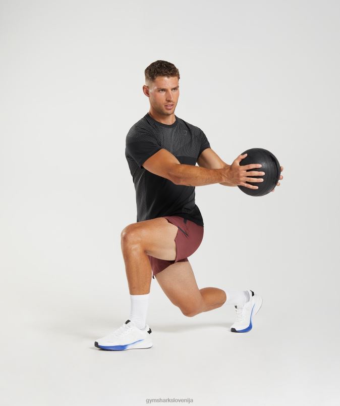 apex brezšivna majica s kratkimi rokavi moškiGymshark črna/silhueta siva J00L2633