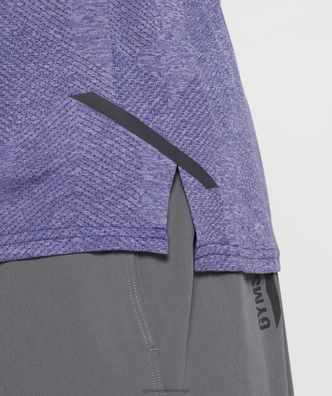 apex majica z dolgimi rokavi moškiGymshark neptunovo vijolična/žametno vijolična J00L2707