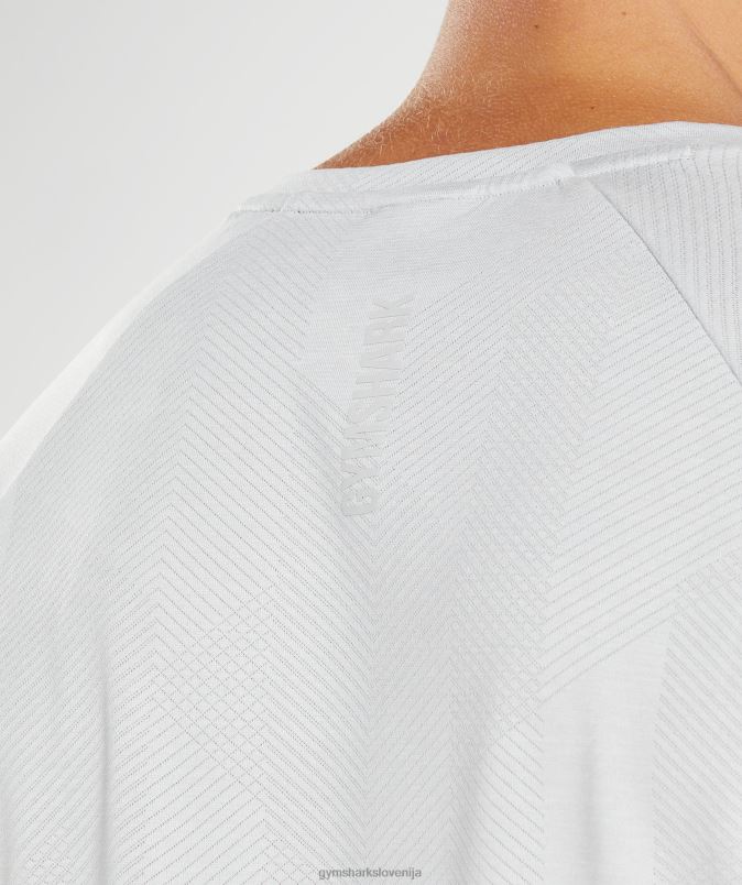 apex majica z dolgimi rokavi moškiGymshark svetlo siva/bela J00L2613