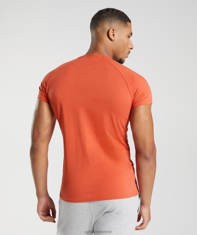 apollo majica s kratkimi rokavi moškiGymshark nevihtno rdeča J00L2726