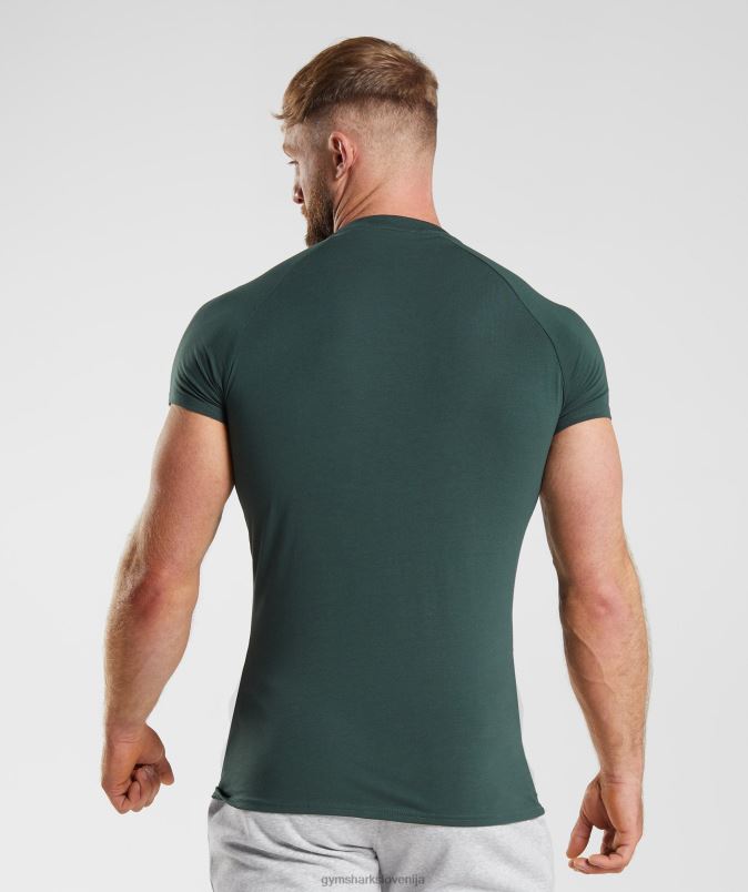 apollo majica s kratkimi rokavi moškiGymshark obsidian zelena J00L2745