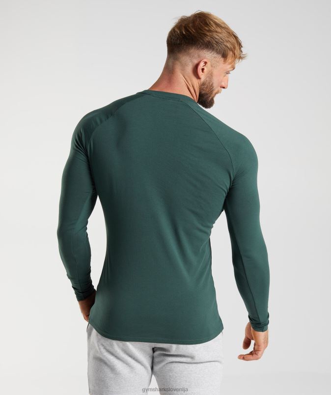 apollo majica z dolgimi rokavi moškiGymshark obsidian zelena J00L2754