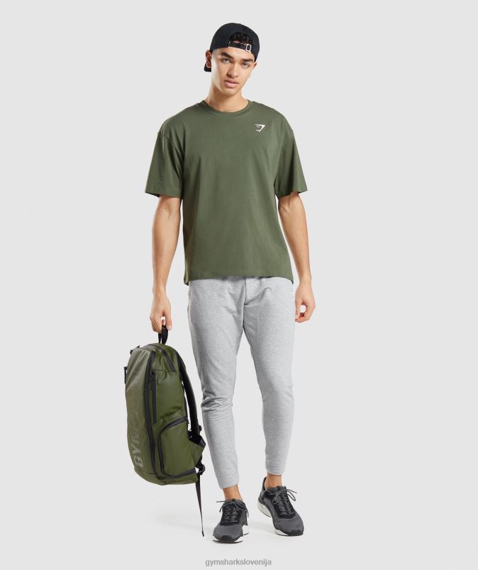 bistvena prevelika majica moškiGymshark jedro olive J00L2623