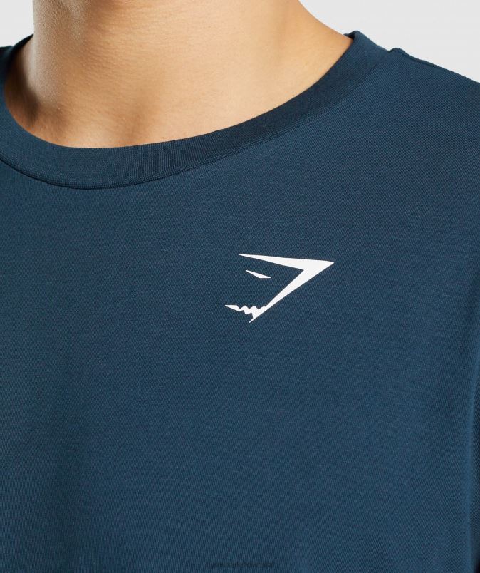 bistvena prevelika majica moškiGymshark mornarica J00L2573
