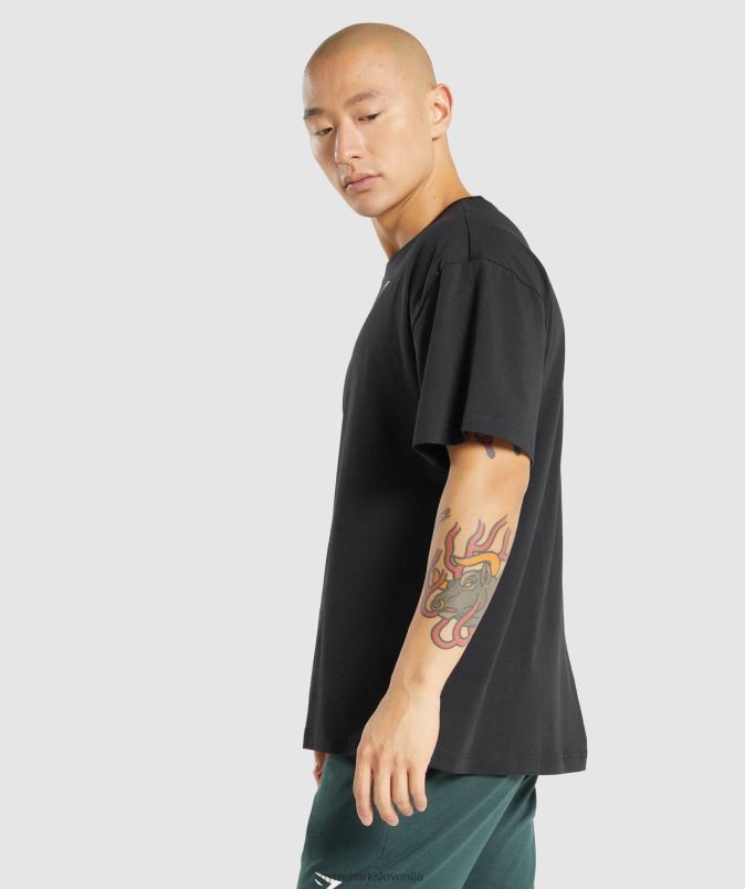 bistvena prevelika majica moškiGymshark Črna J00L2571
