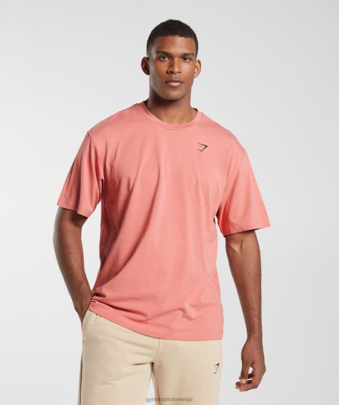 bistvena prevelika majica moškiGymshark terakota roza J00L2569
