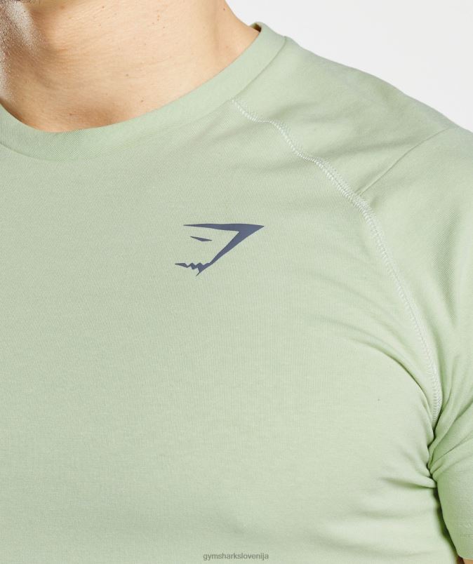 drzna majica s kratkimi rokavi moškiGymshark flora zelena J00L2729