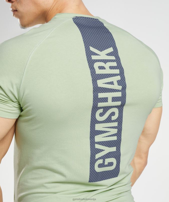 drzna majica s kratkimi rokavi moškiGymshark flora zelena J00L2729