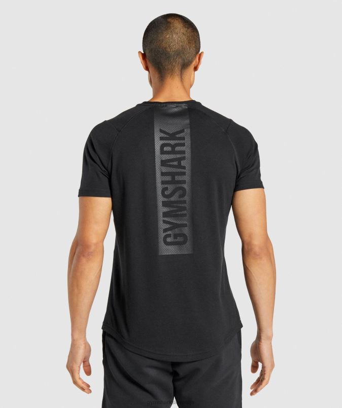 drzna majica s kratkimi rokavi moškiGymshark Črna J00L2652