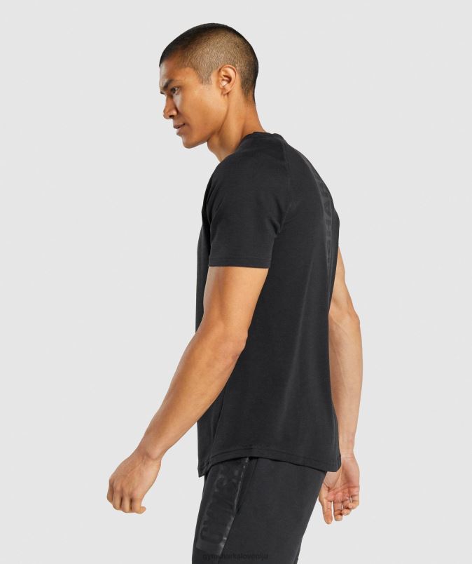 drzna majica s kratkimi rokavi moškiGymshark Črna J00L2652