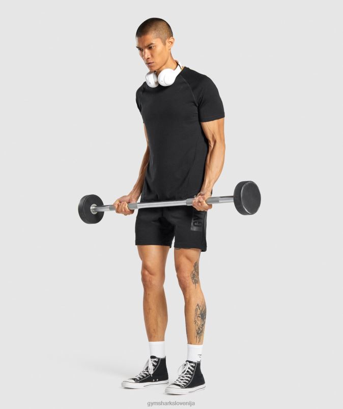 drzna majica s kratkimi rokavi moškiGymshark Črna J00L2652