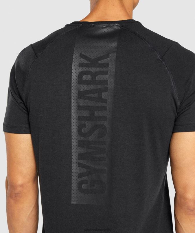 drzna majica s kratkimi rokavi moškiGymshark Črna J00L2652