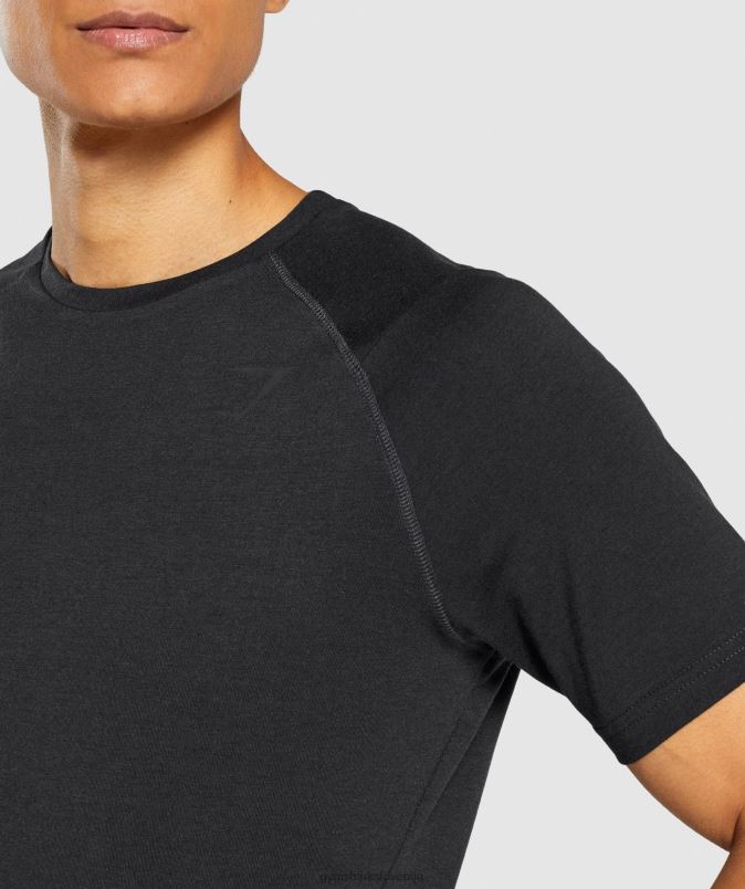 drzna majica s kratkimi rokavi moškiGymshark Črna J00L2652