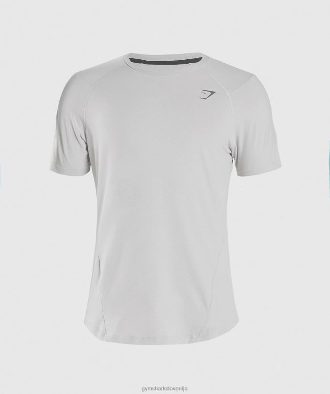 drzna majica s kratkimi rokavi moškiGymshark svetlo siva J00L2762