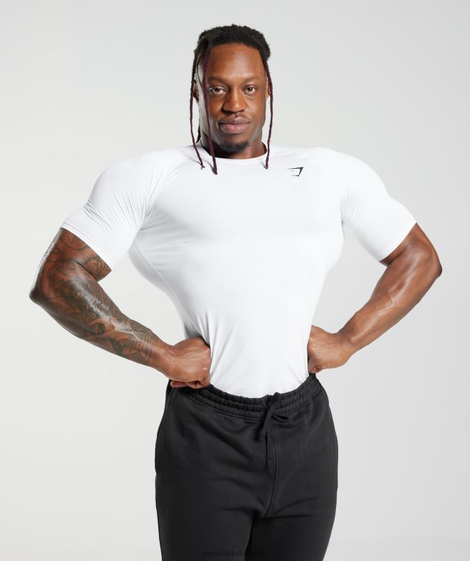 element baselayer majica s kratkimi rokavi moškiGymshark bela J00L2677